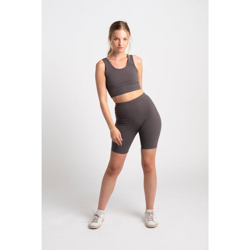 'Body' Biker Shorts - Fitness - Donna - Grigio Ardesia
