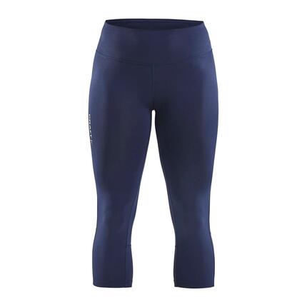 Corsaire running femme - maintien taille haute - noir