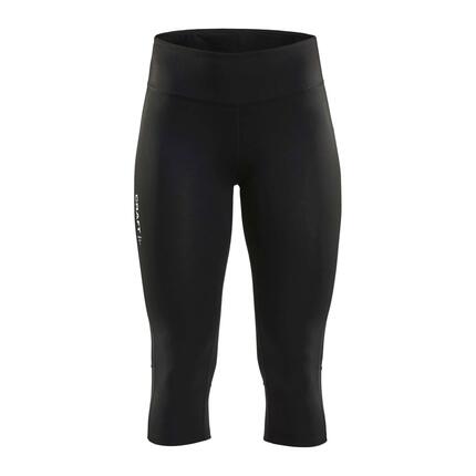 Corsaire running femme - maintien taille haute - noir