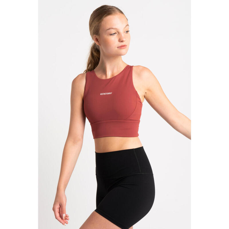 Sujetador De Alta Sujeción - Fitness - Mujer - Roja
