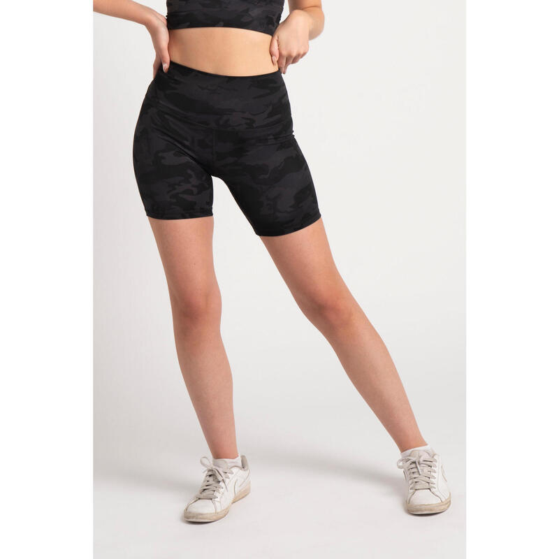 Short Fitness Mi-Long - Femme - Camo