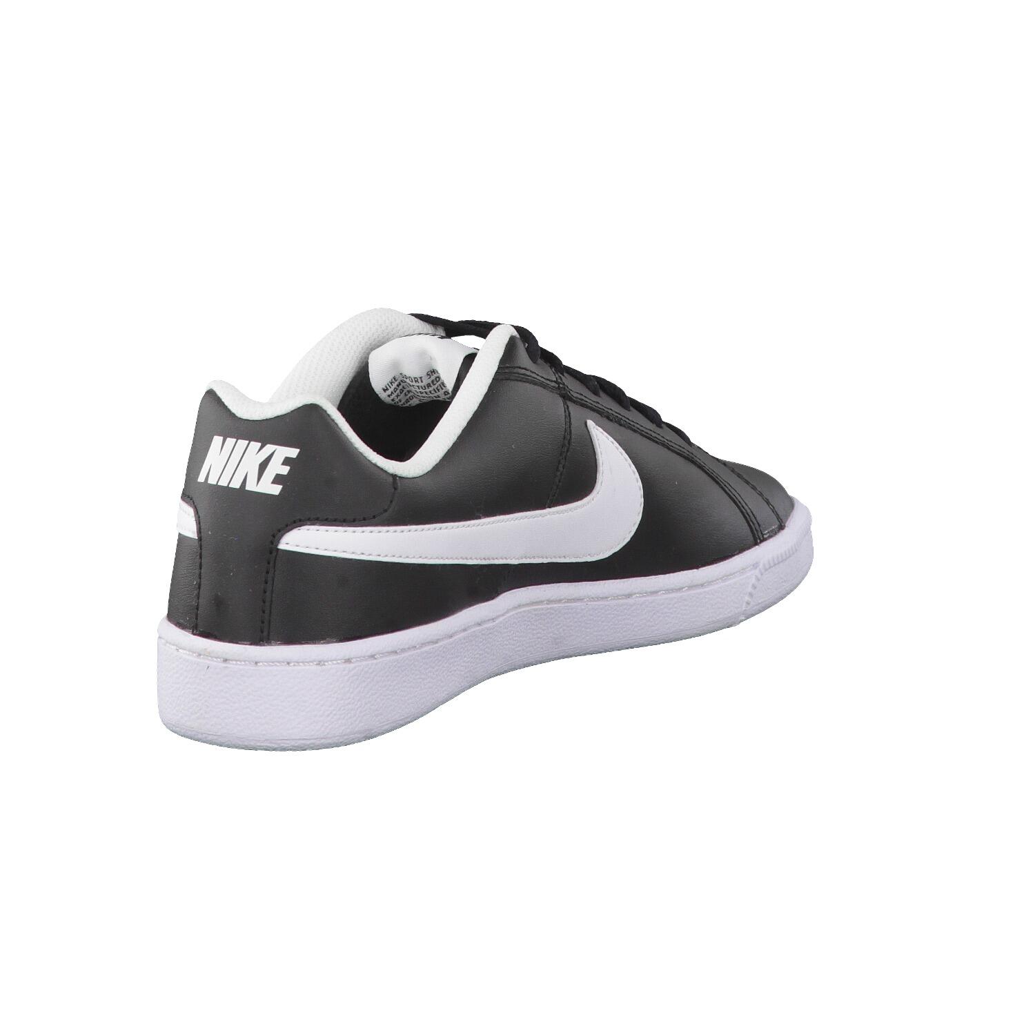 nike court royale trainers in black & white