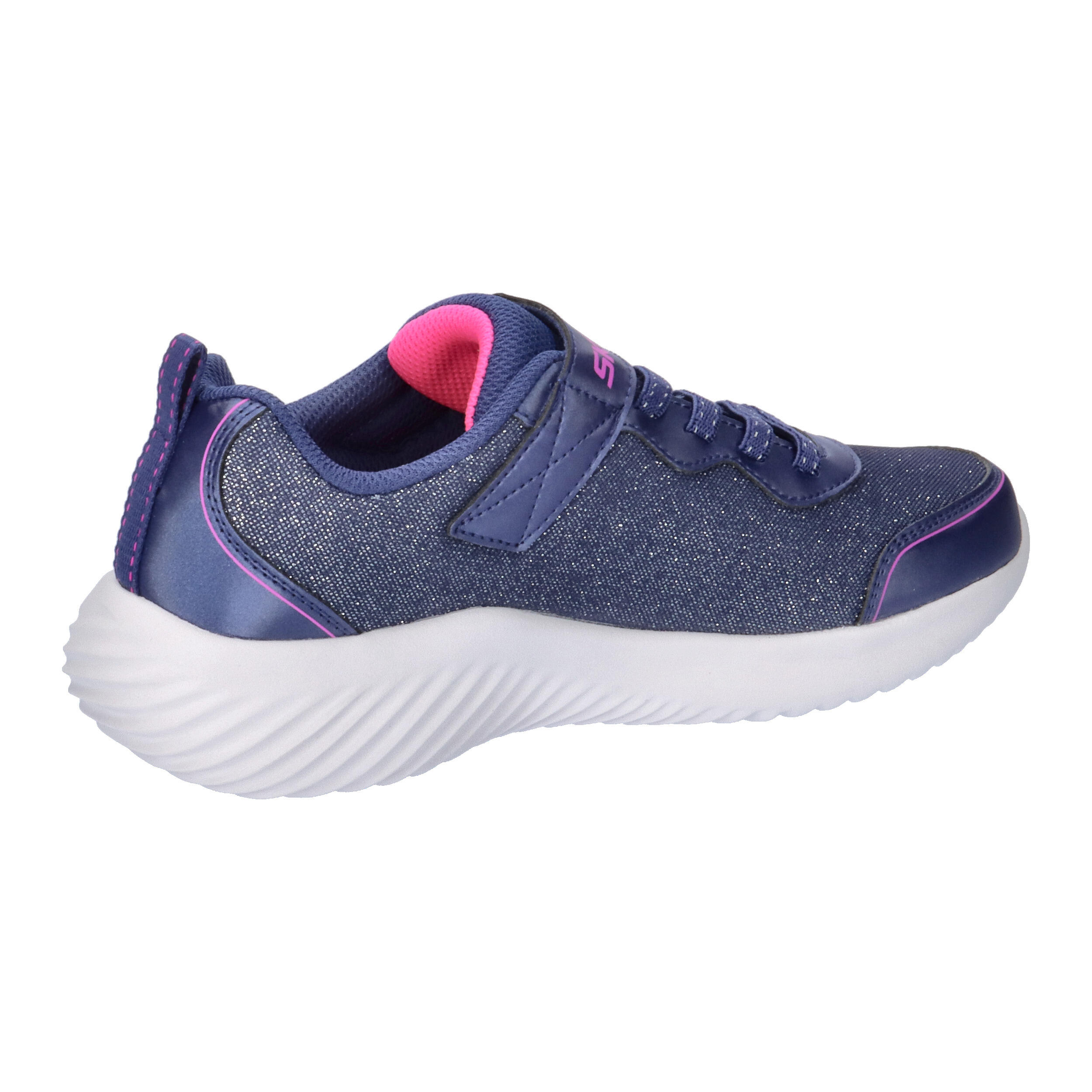 Baskets Skechers Modèle Bounder Girly Groove Couleur Bleu 7/7