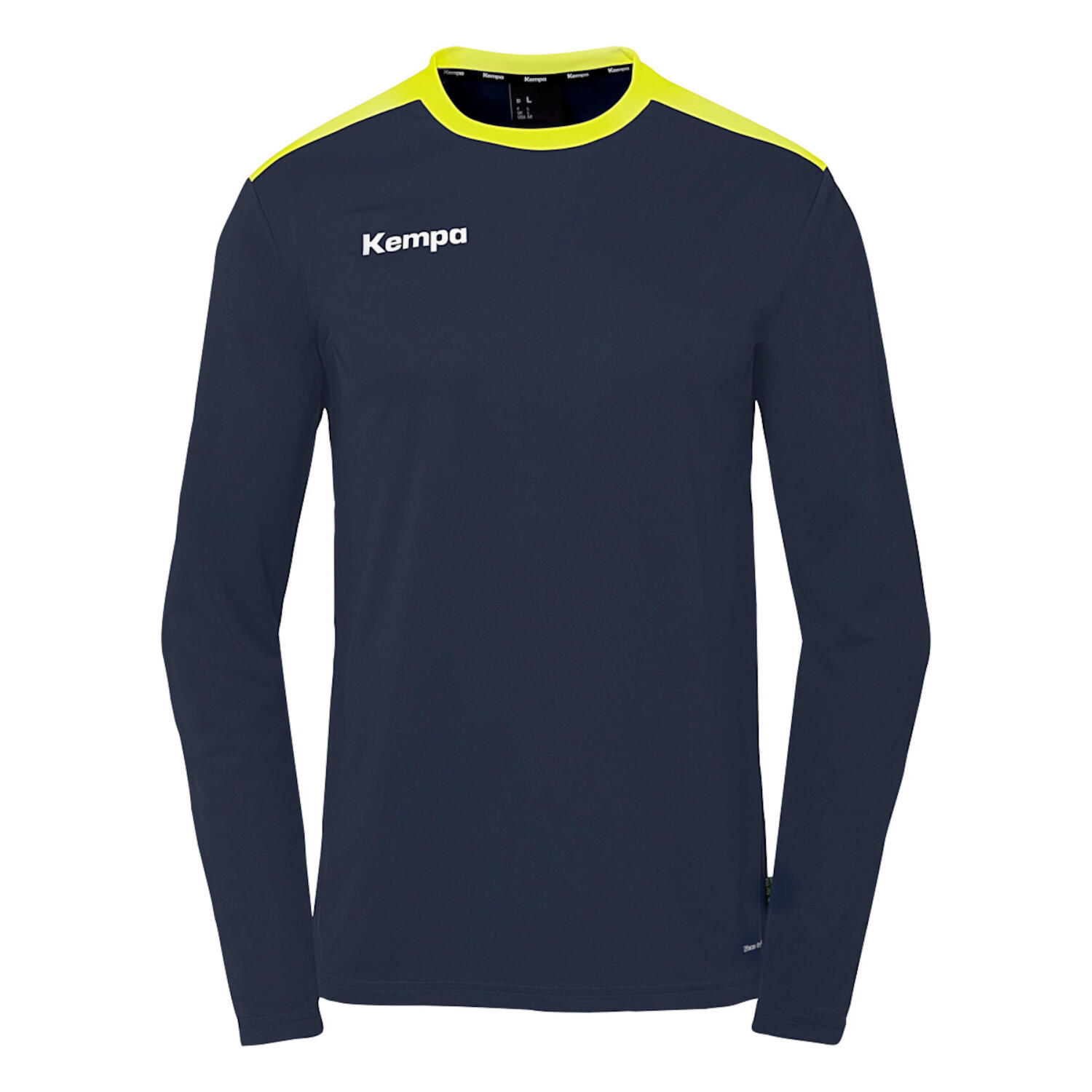 Kempa - Maillot Manches Longues Enfant Kempa Emotion 27 - Chemise Manches Longues - Bleu|jaune - 10 À 12 Ans - Decathlon