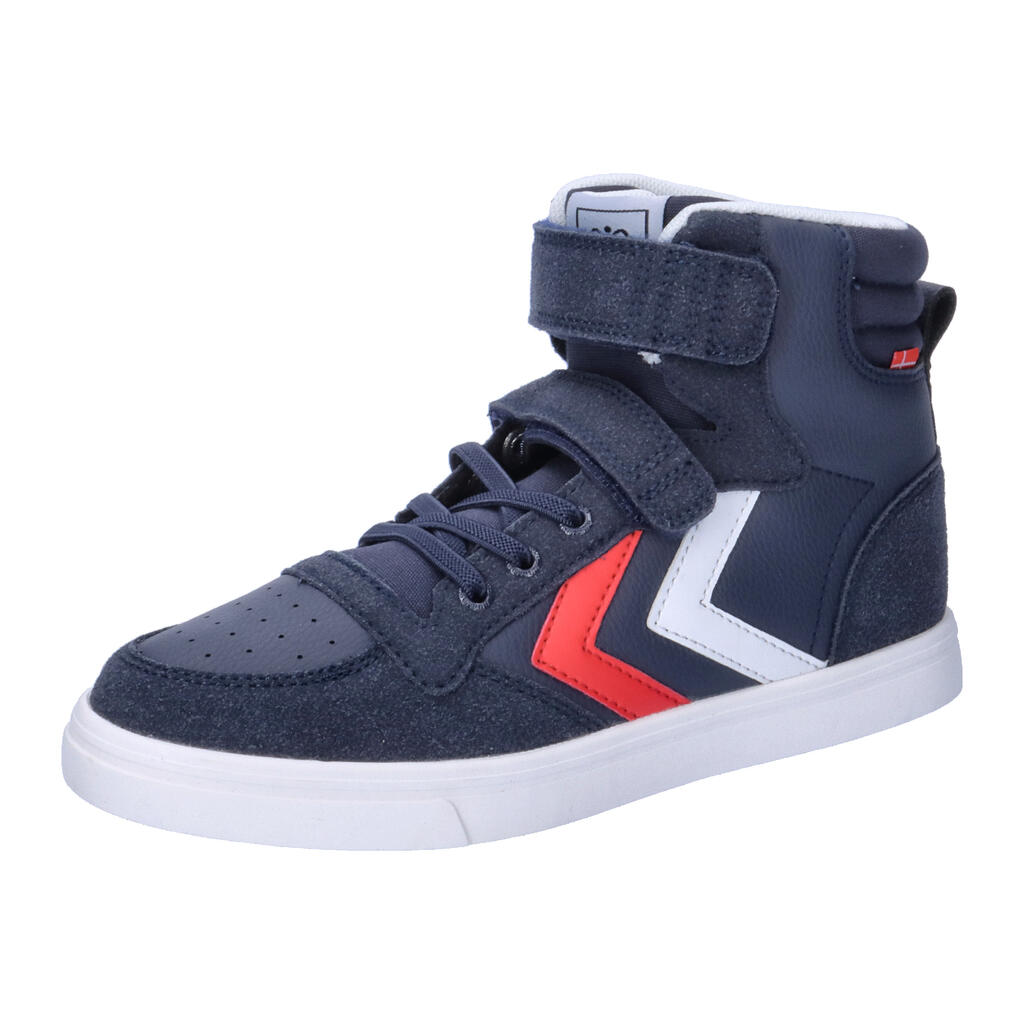 Child leather sneakers Hummel Slimmer Stadil High