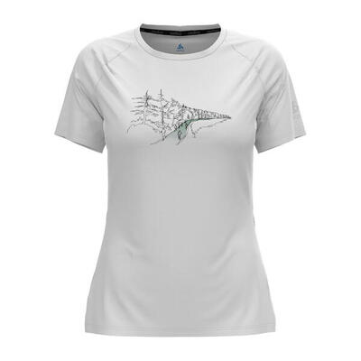 Odlo Damen Laufshirt Crew Neck s/s Essentials Print Shirt 313961