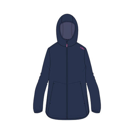 Veste imperméable à capuche fixée fille CMP