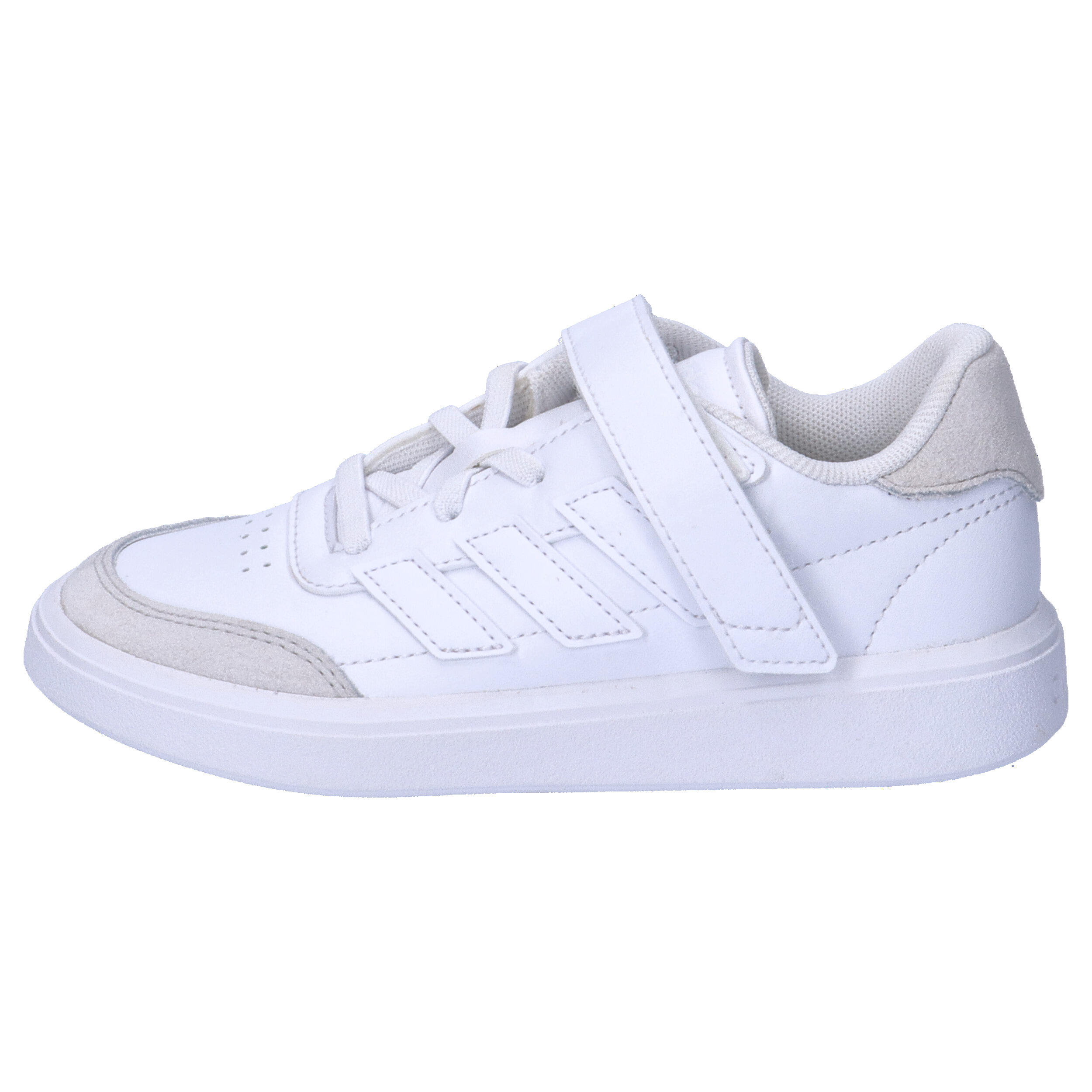 Adidas Courtblock ID6507 – Tênis Infantil 'Triple White' 2/7