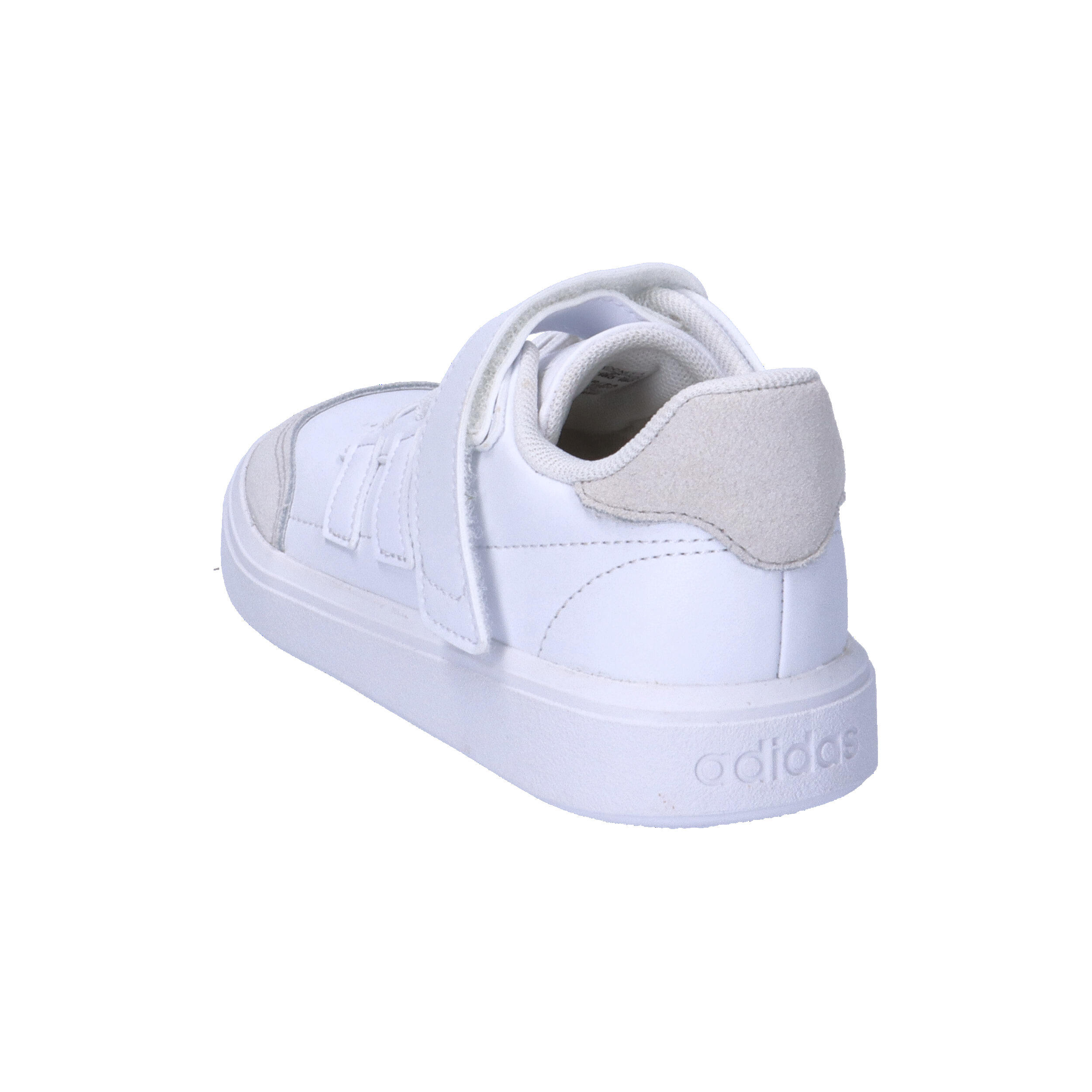 Adidas Courtblock ID6507 – Tênis Infantil 'Triple White' 4/7