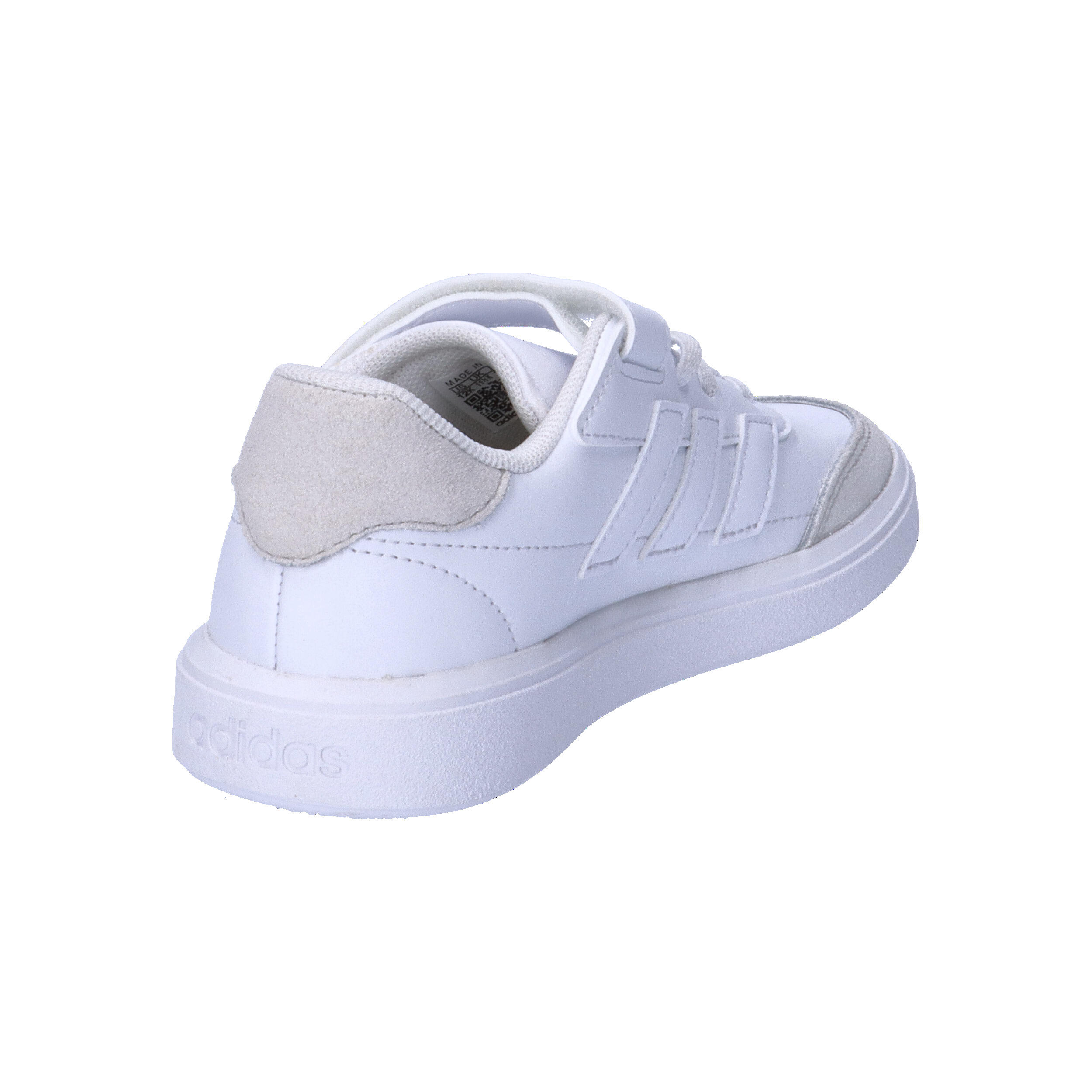 Adidas Courtblock ID6507 – Tênis Infantil 'Triple White' 6/7