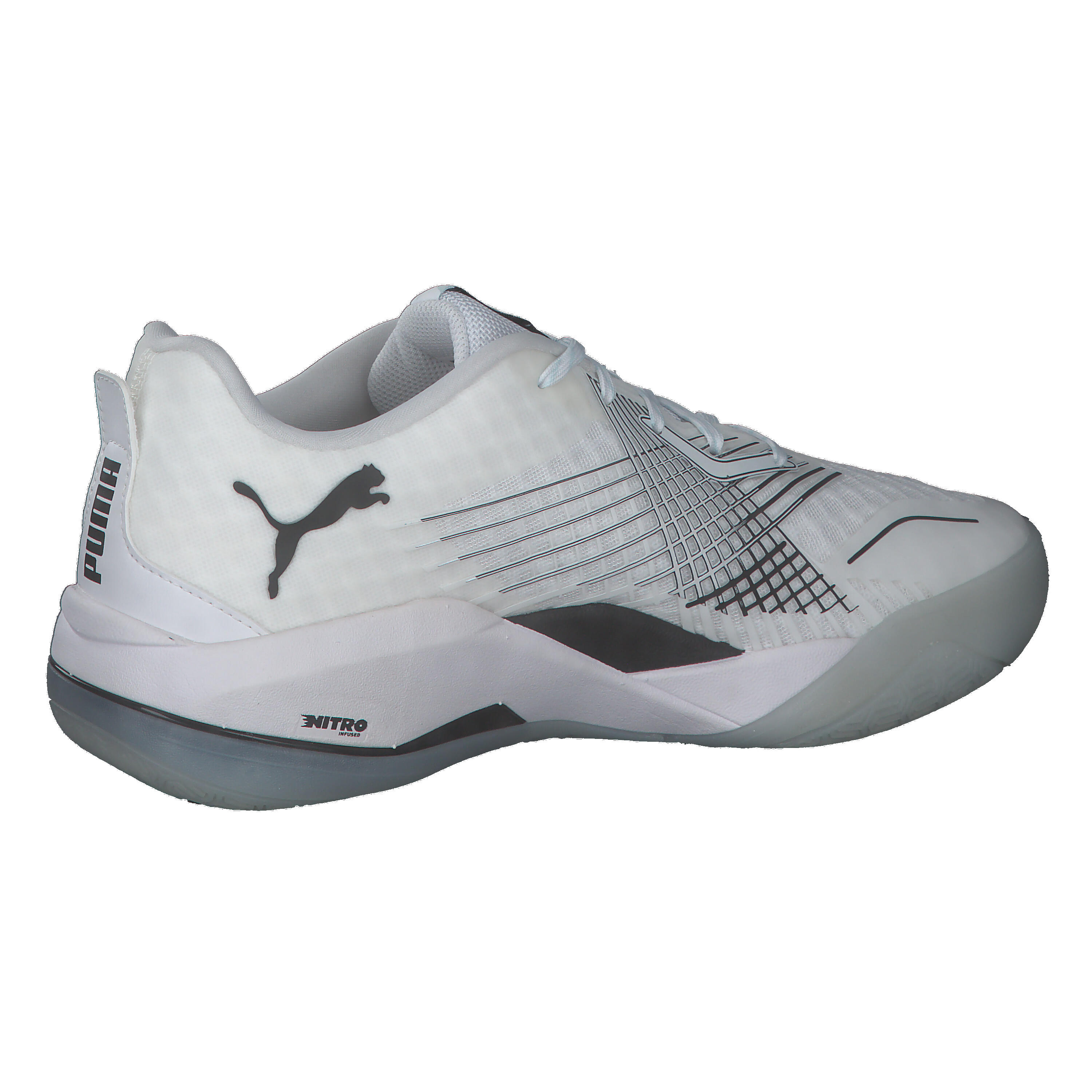 Chaussures de handball Eliminate Power Nitro II PUMA White Black Nitro Blue 7/7