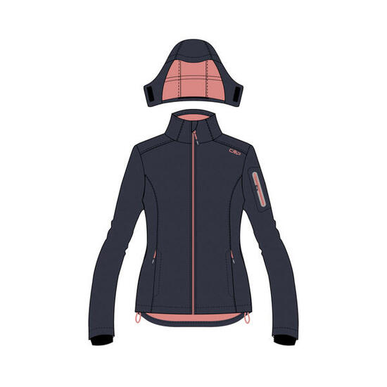 CMP Damen Softshelljacke Woman Jacket Zip Hood 39A5016