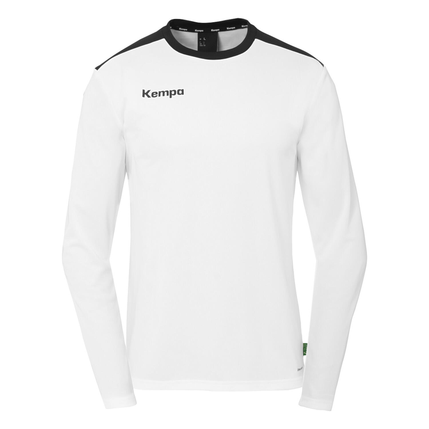 Kempa - Maillot Manches Longues Enfant Kempa Emotion 27 - Chemise Manches Longues - Blanc|noir - 12 À 14 Ans - Decathlon