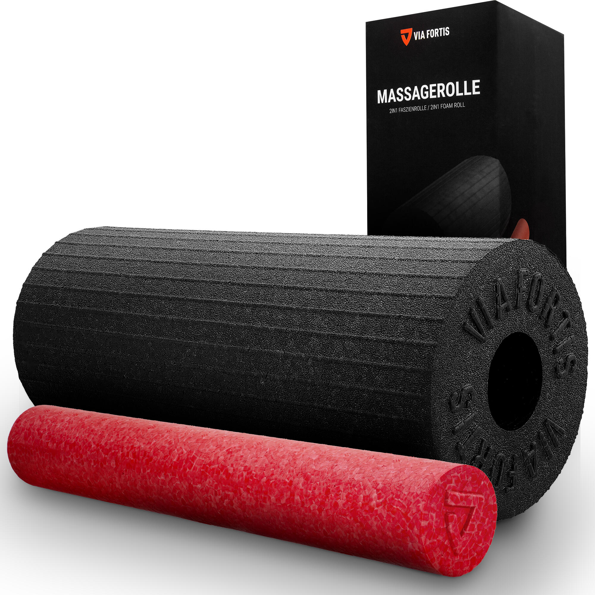 2-tlg Faszienrolle Massagerolle Fitnessrolle Pilates Sport Yoga Foam Roller DHL 