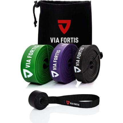 Zestaw 3 taśm oporowych Premium z zaczepem do drzwi (lekki, średni, ciężki)