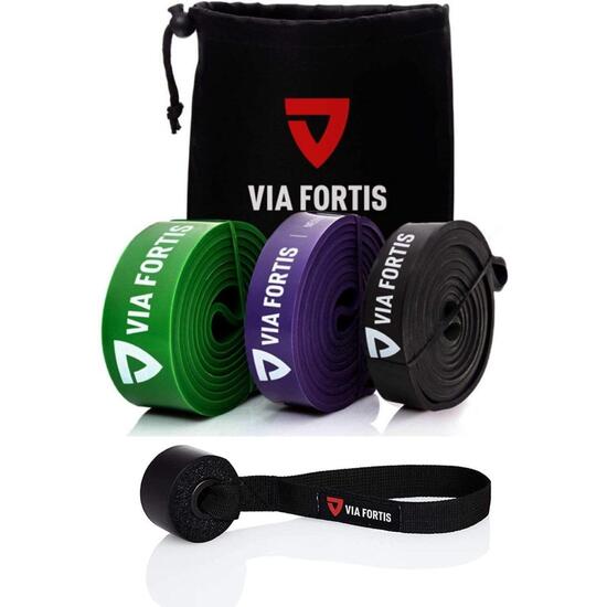 Zestaw 3 taśm oporowych Premium z zaczepem do drzwi (lekki, średni, ciężki)