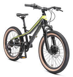 VTT 20" aluminium, vélo enfant 6 ans, semi-rigide, 21 vitesses, frein à disque