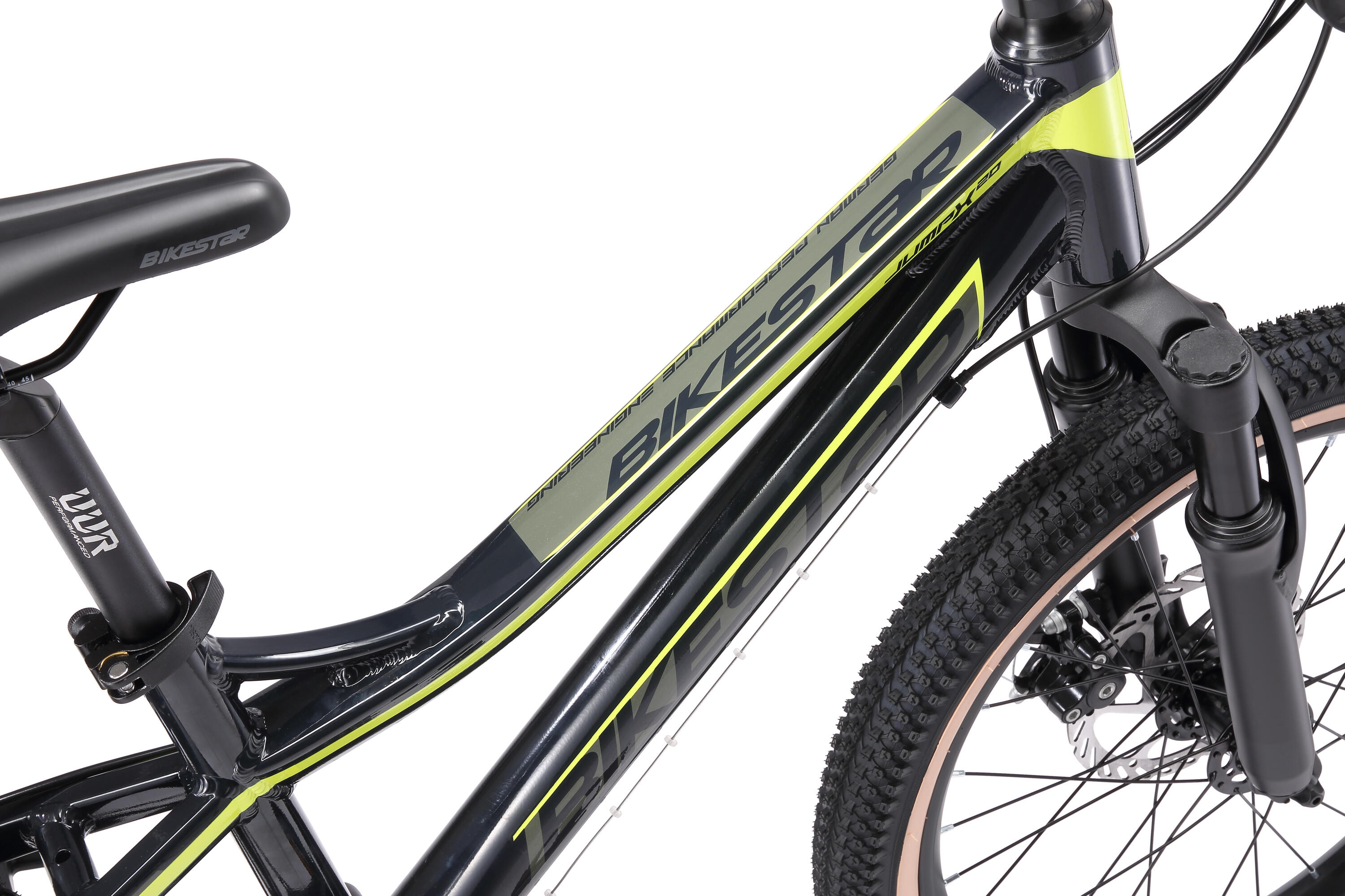 VTT 20" aluminium, vélo enfant 6 ans, semi-rigide, 21 vitesses, frein à disque 6/7