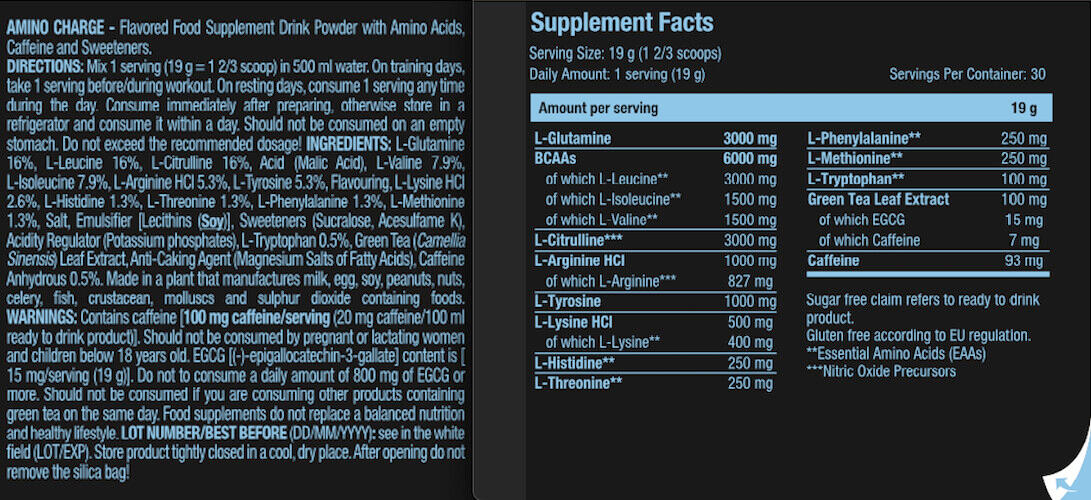 Aminoácidos - Carga De Aminoácidos (570g) - Cola 3/5