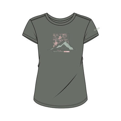 Dames t-shirt met ronde hals van merinowol cmp