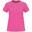 Tricou roz 565, croială casual, decolteu rotund