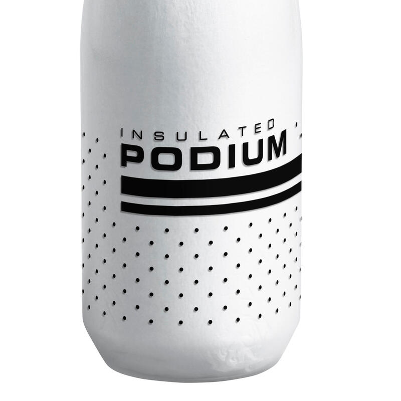Garrafa de água Podium Chill 710 ml - branco/preto