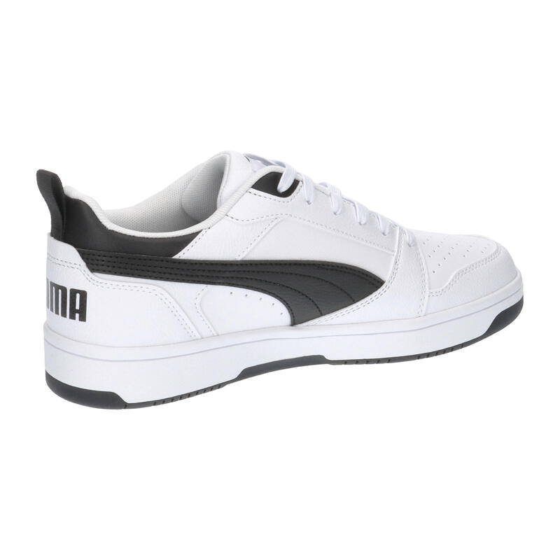 Încălțăminte mers bărbați design sportiv Rebound V6 Low, negru PUMA