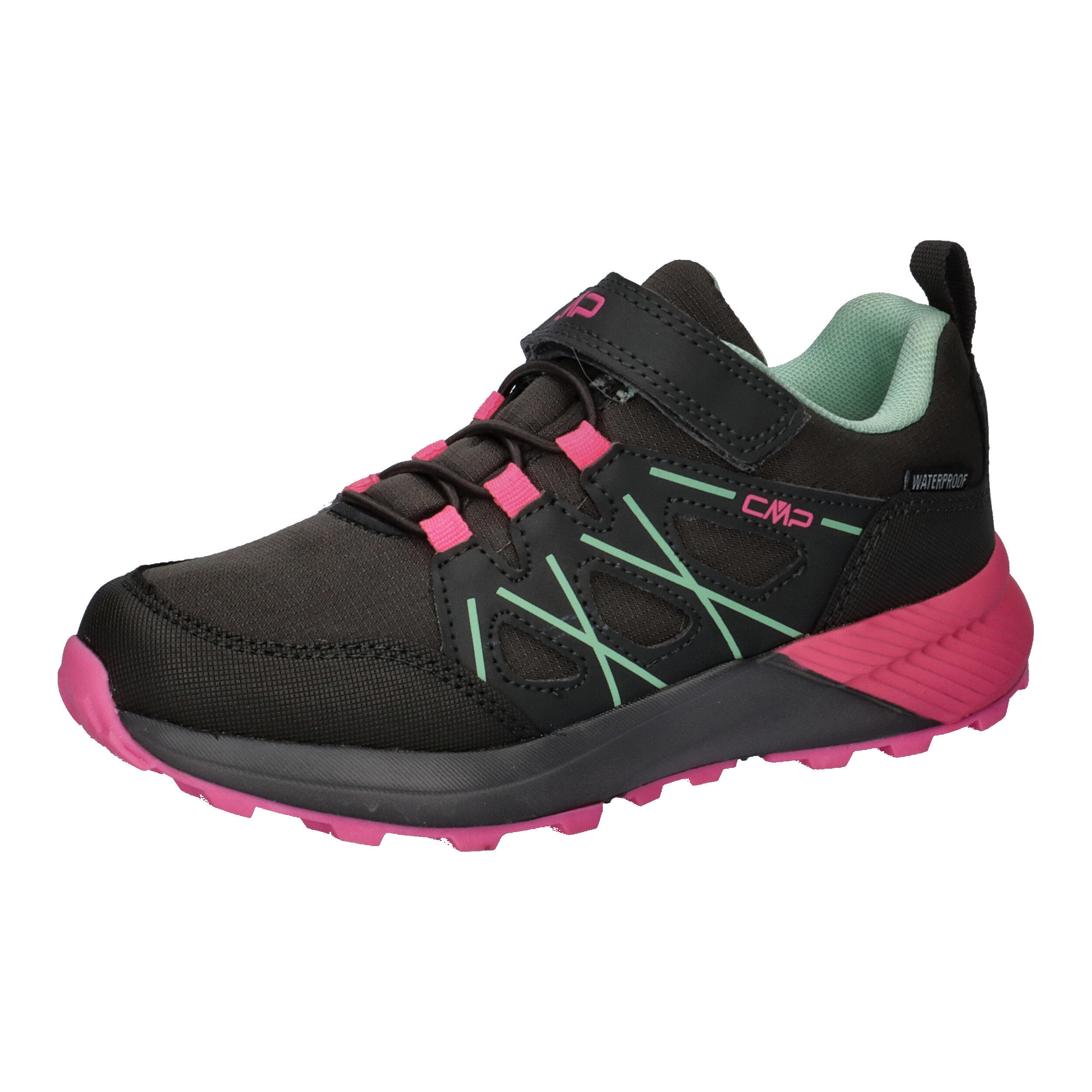 Cmp - Cours Et Sentier Pour Fille Cmp Hulysse Wp Noir - Chaussures De Sport - Noir|rose - 33 - Decathlon