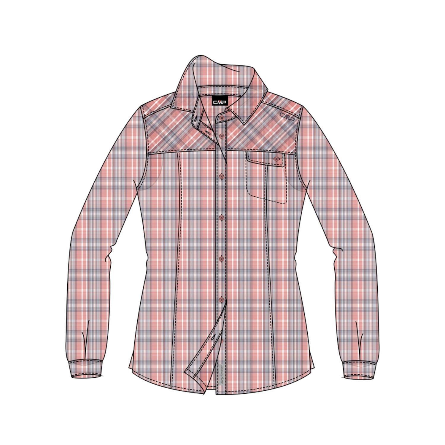 Chemise manches longues femme CMP 1/1