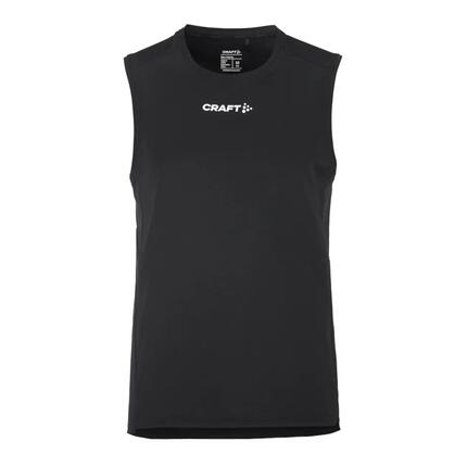 Craft Rush 2.0 Débardeur Homme - Noir, 100% Polyester Recyclé, XL