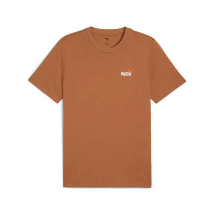 T-shirt Puma Ess 2 Color Small No. 1 Logo Tee, Marron, Hommes