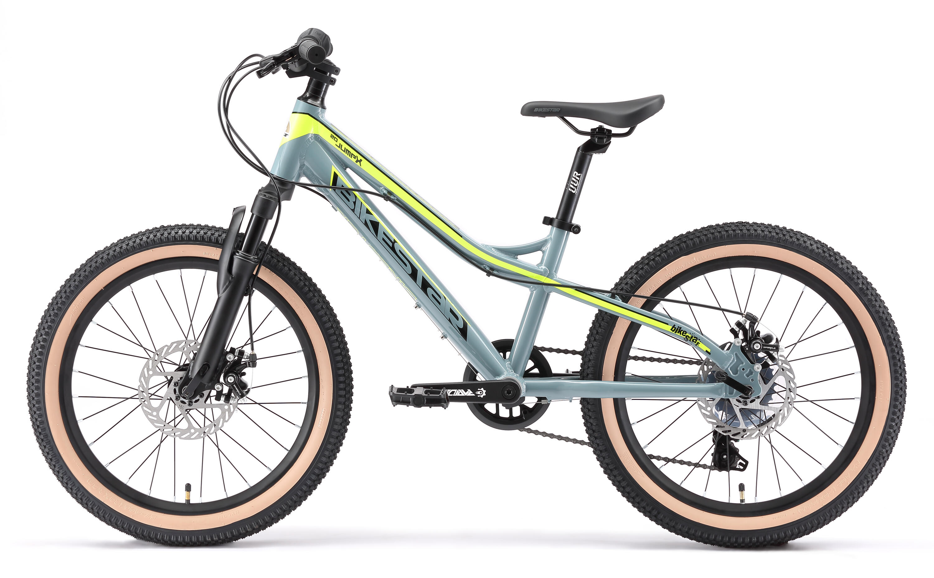 MTB 20" aluminium, Kinderrad 6 Jahre, hardtail, 21 Gang, Scheibenbremse 3/7