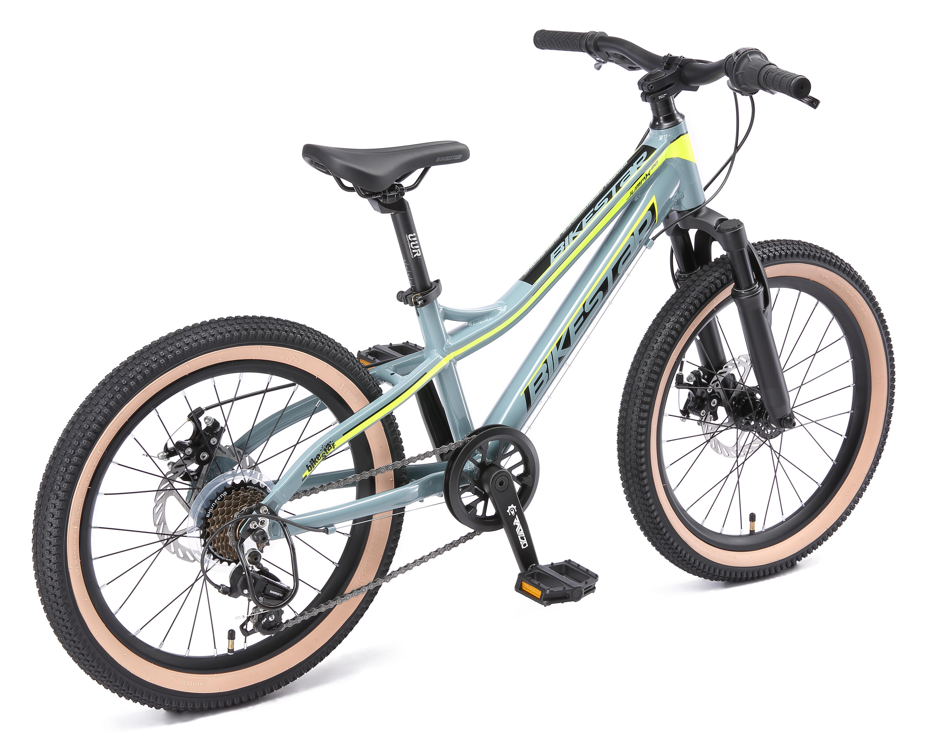 MTB 20" aluminium, Kinderrad 6 Jahre, hardtail, 21 Gang, Scheibenbremse 4/7