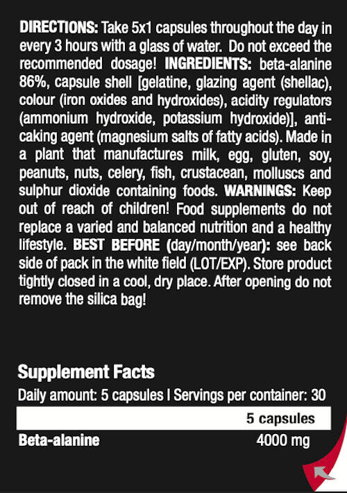 Bêta-alanine - Beta-Alanine - 150 Gélules 3/5