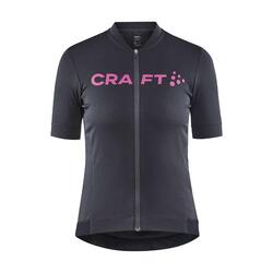 Maillot vélo femme Craft Essence manches courtes gris/rose