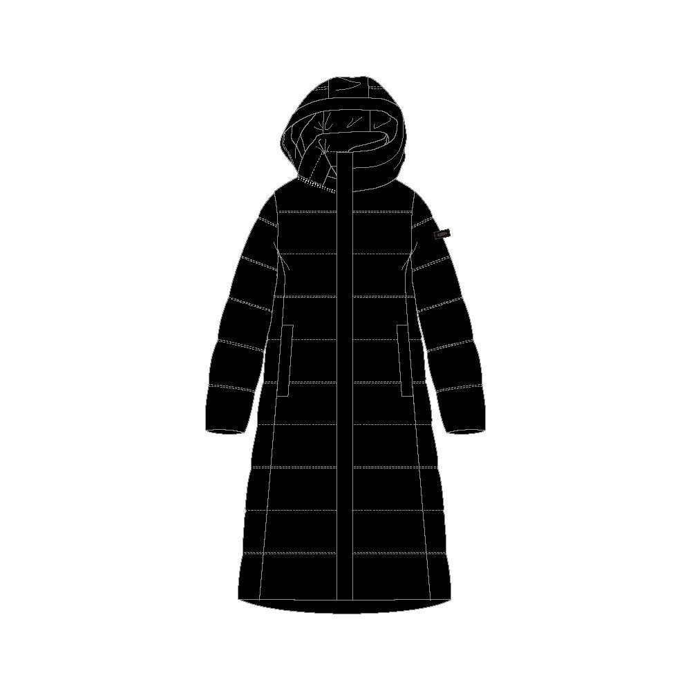 CMP Damen Mantel Woman Long Fix Hood Coat 33K3706 1/1