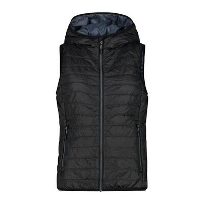 Gilet imbottito con cappuccio da donna CMP