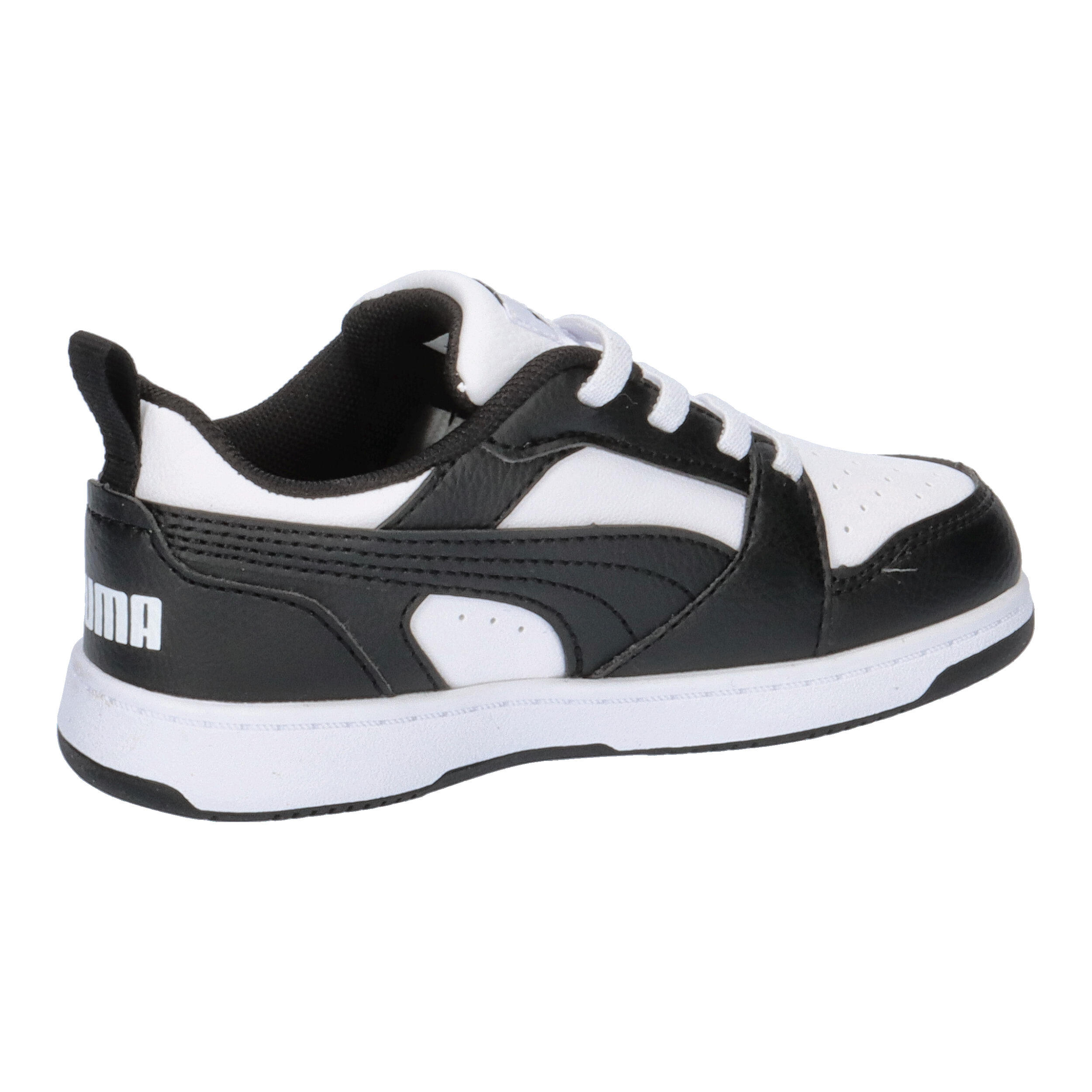 Rebound V6 Lo Sneakers Klein Kinder PUMA White Black 7/7