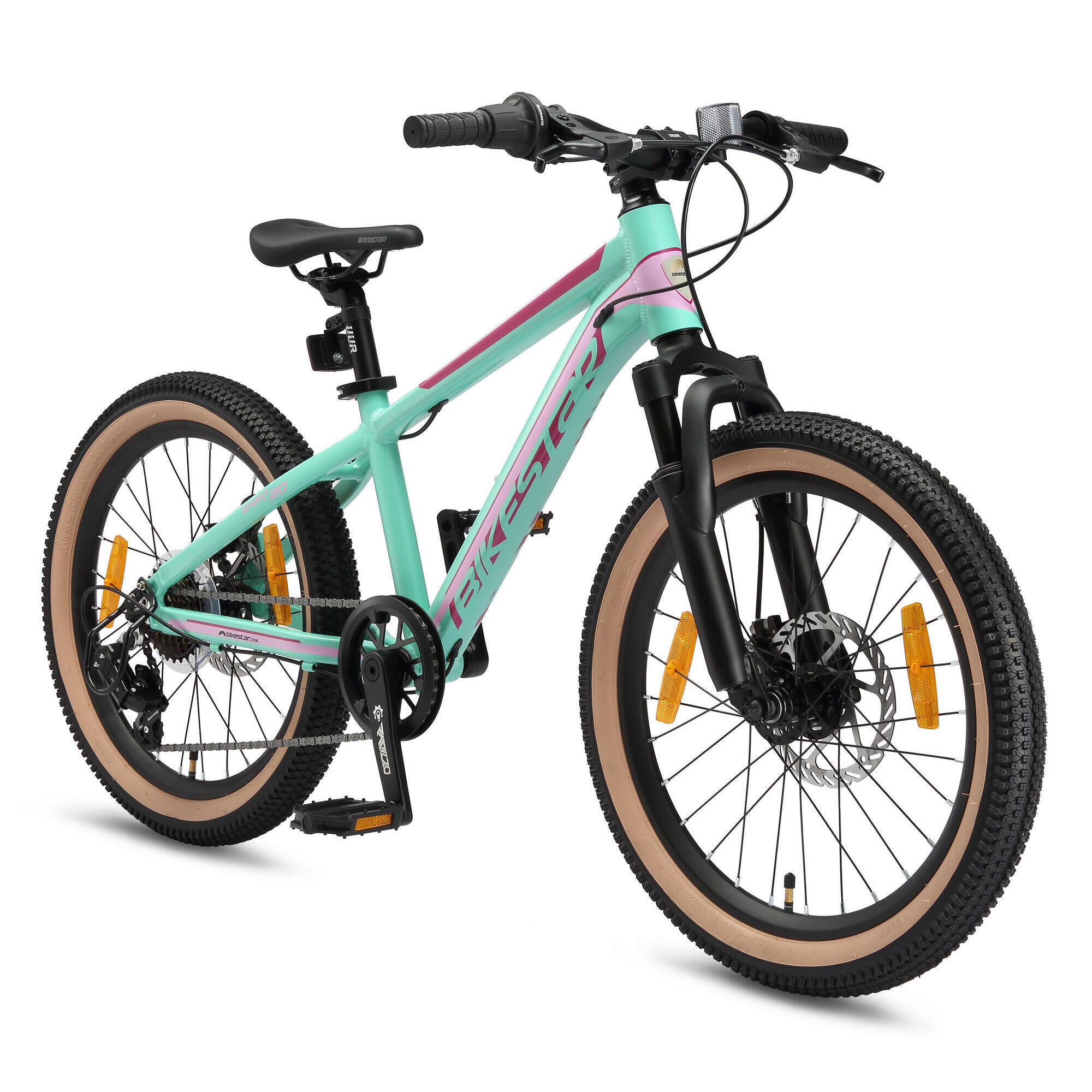 Bikestar - Vtt 20" Aluminium, Vélo Enfant 6 Ans, Semi-rigide, 21 Vitesses, Frein À Disque - Vélo Enfant - Vert - 29 Cm - Decathlon