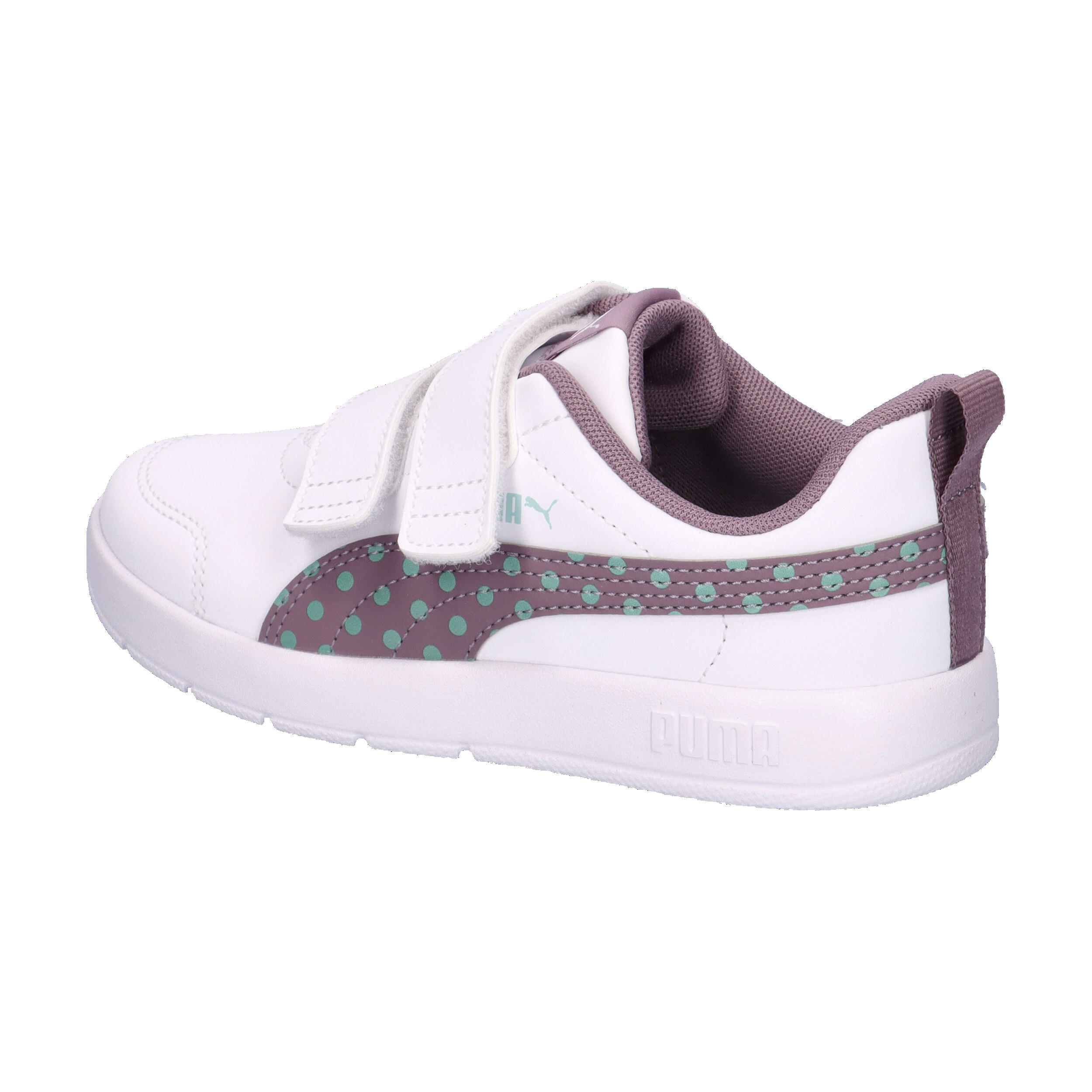Puma Mädchen Sneaker Courtflex V3 Dotty V PS 398758 11/15
