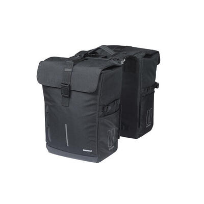 Dubbele fietstas “move mik”, zwart