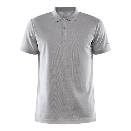 Polo sport homme - confortable, respirant - Craft Unify - gris mélangé