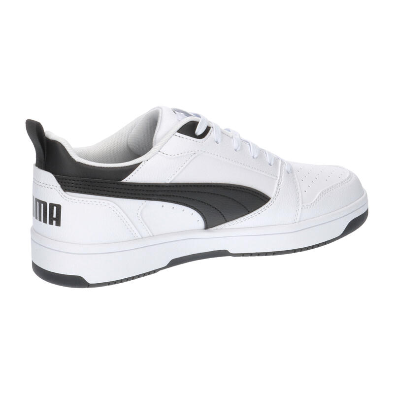 Încălțăminte mers bărbați design sportiv Rebound V6 Low, negru PUMA