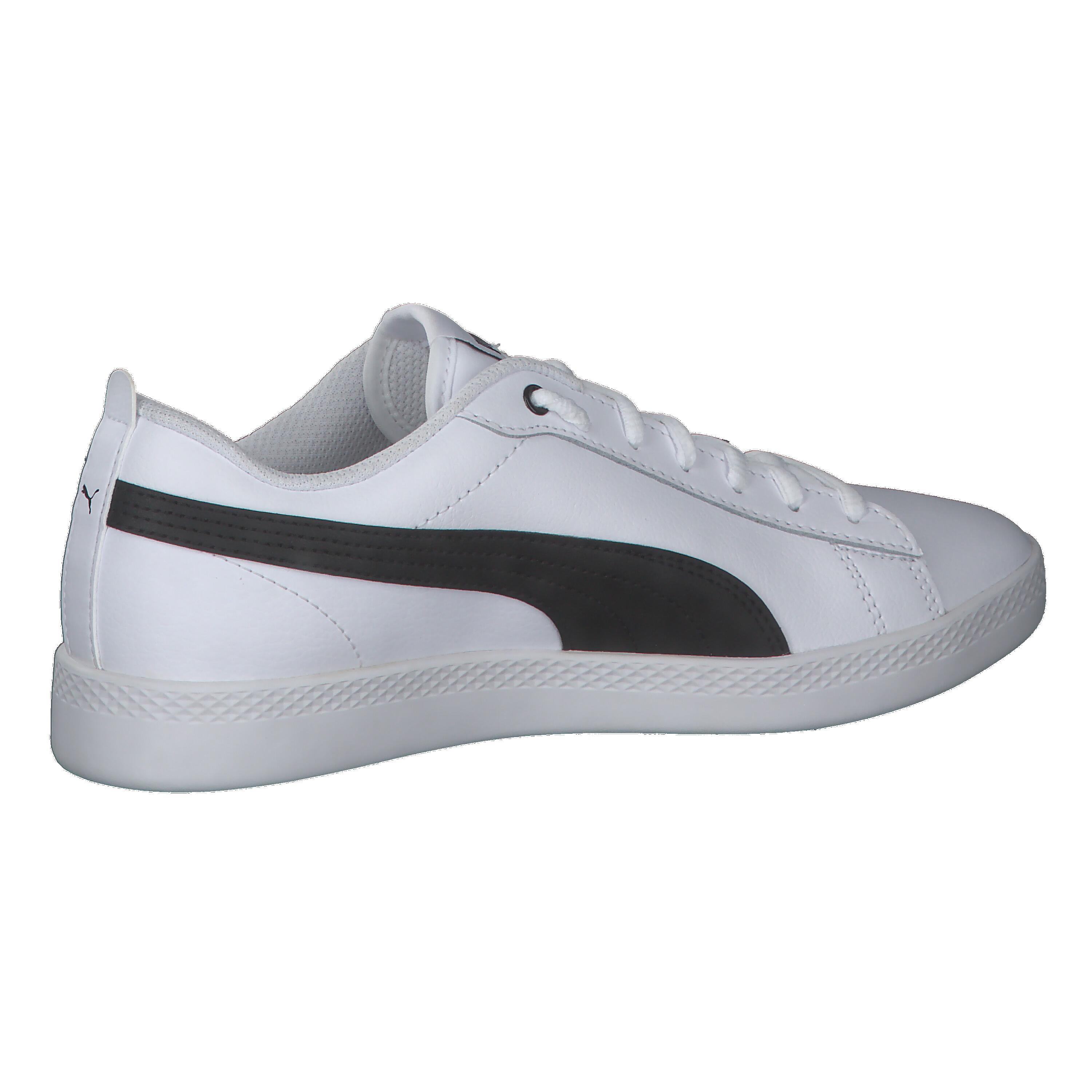 Basket en cuir Smash v2 Femme PUMA White Black 7/7