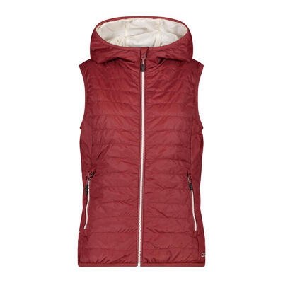 Gilet imbottito con cappuccio da donna CMP