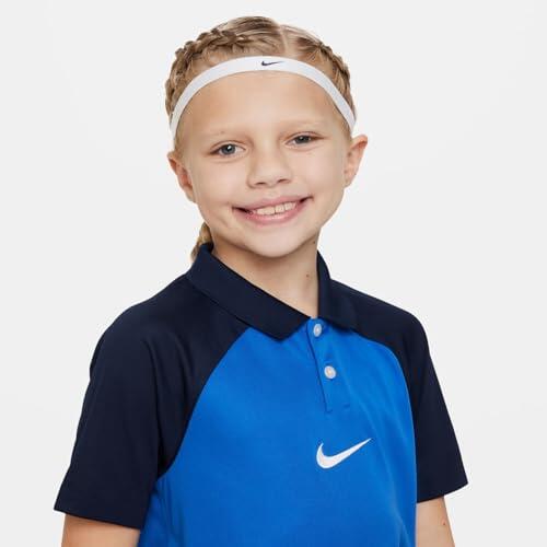 Polo Unisex Bambini Nike - Bianco/Blu Royal/Ossidiana, 12-13 Anni 3/4