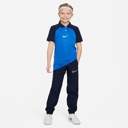Polo Unisex Bambini Nike - Bianco/Blu Royal/Ossidiana, 12-13 Anni 4/4