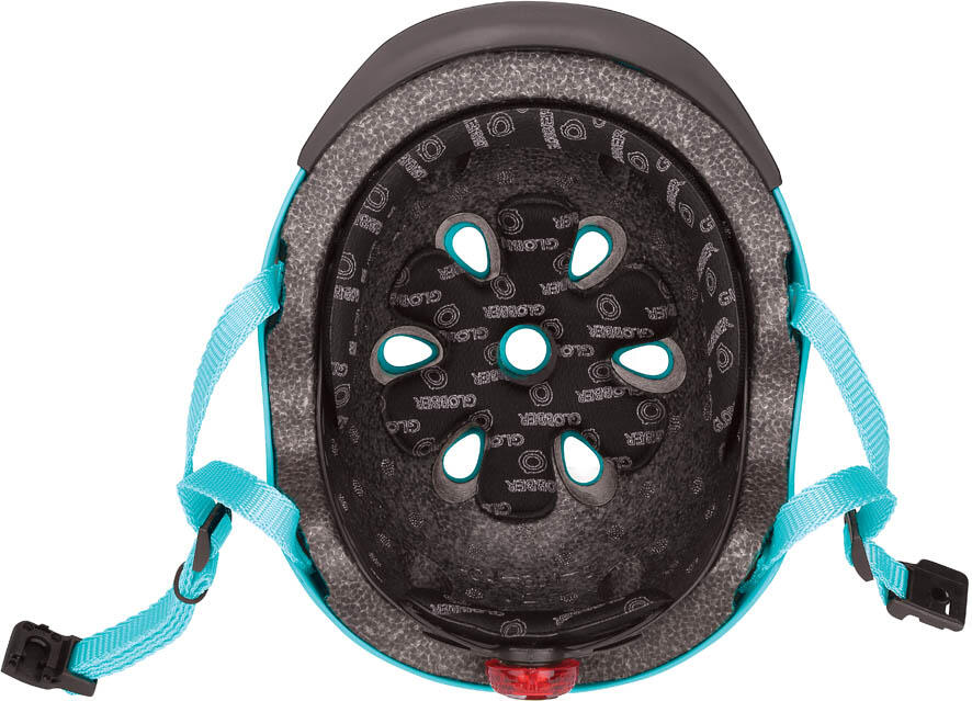Kinderhelm met LED lichtjes in Licht Blauw 3/4