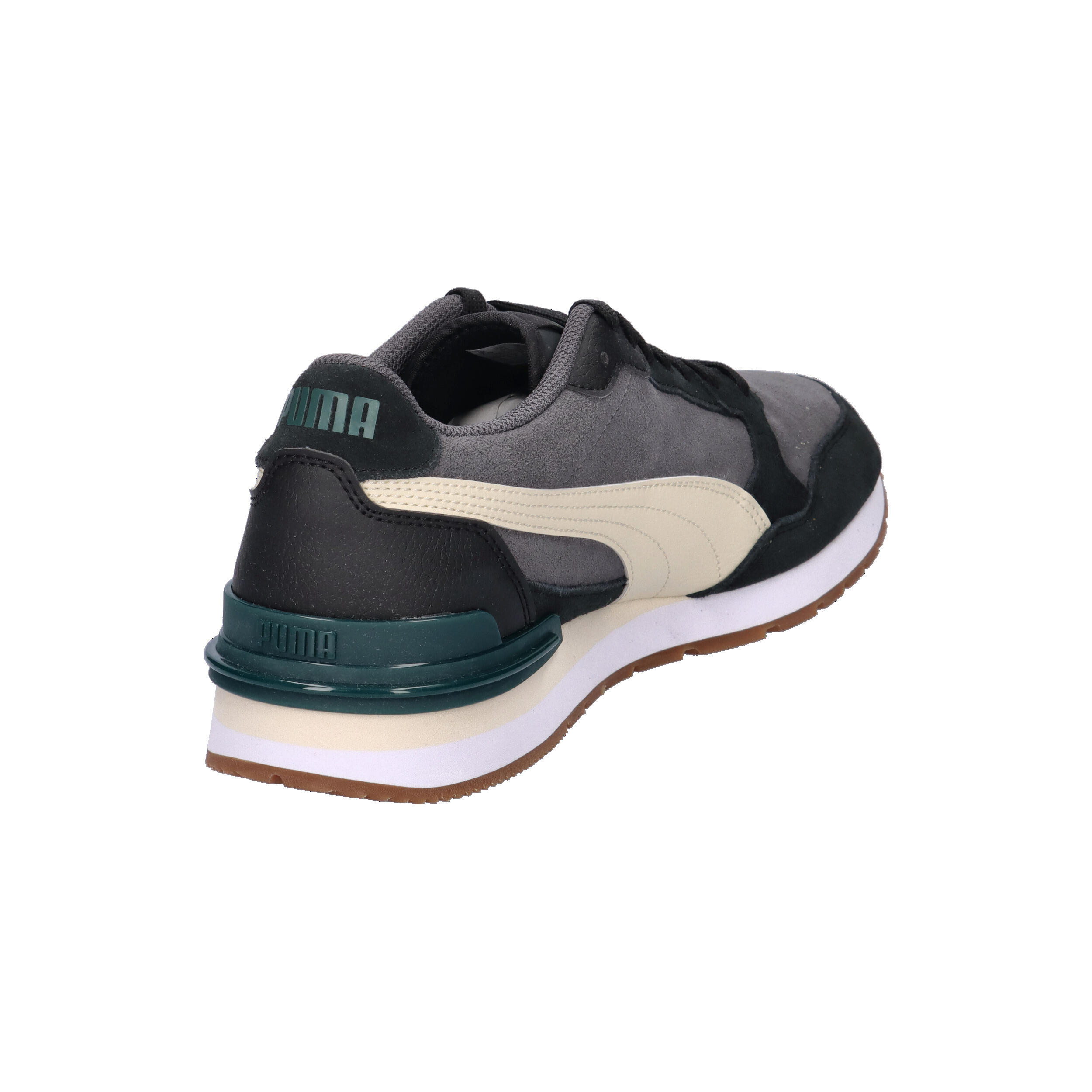 Puma ST Runner v4 SD Unisex Sneaker Schuhe Leder 399665 13 grau/schwarz 6/7