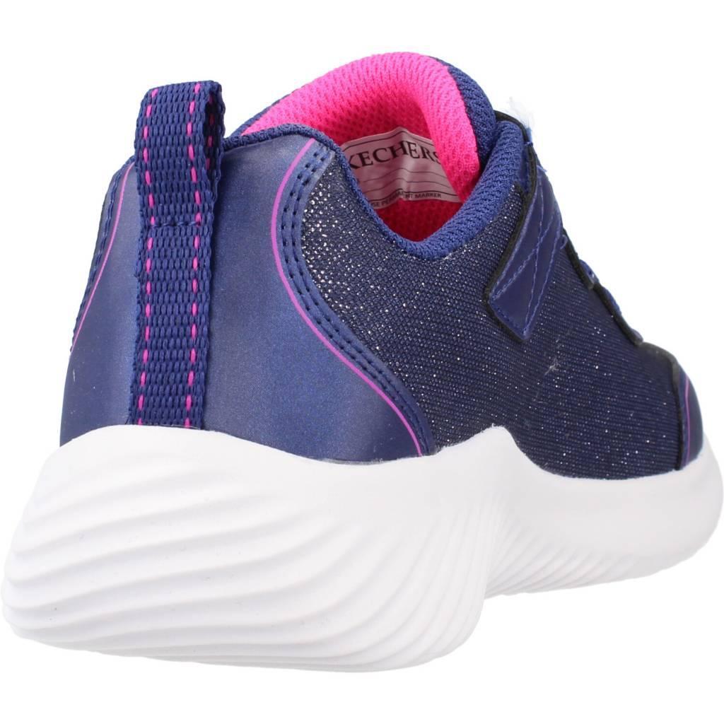 Baskets Skechers Modèle Bounder Girly Groove Couleur Bleu 3/7